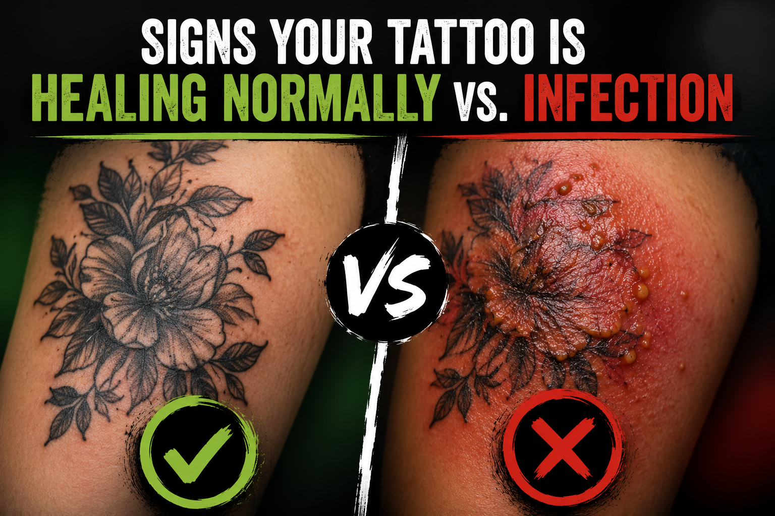 Signs Your Tattoo Is Healing Normally vs. Infection: How to Tell the Difference